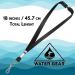 Water Gear Pull-Away Lanyard | Strong & Durable for Keys and Whistles | Water Lifeguards' Essential Accessory | Black Red - Buy Online on SooperMarket.com