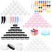 RUIJIE 100 pieces 3g/3ml empty cream jars with screw cap lids small pots empty cream jars sample jars travel bottle jar containers for cosmetics lip balm cream