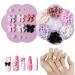 Nail Tips 1 Box Bow Nail Charms with 7 Grids Nail Art Charms Colorful Nail Charms and Gems Decorative Bow Charms Diverse Styles Bow Charms for Nails Art DIY Manicure Craft Decoration