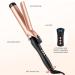 LXMTOU 38mm Large Barrel Curling Wand for Big Curls on Long, Thick Hair - Adjustable Temperature Curling Iron with Glove - Auto-Off Feature - Gold - Buy Online on SooperMarket.com