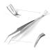 MNT10 Tee pliers stainless steel 2in1 I splinter tweezers tick tweezers + tick hooks for people and dogs in a practical metal case I ideal for ticks of every size I + free identification card