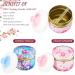 2-Piece Body Powder Puff & Container Set for Women & Babies - Soft Puffs with Spoon in Tea Case for Home & Travel - Buy Online on SooperMarket.com