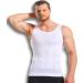 Men's Mistirik Compression Shirt - Slimming Body Shaper Vest - White XL - Buy Online on SooperMarket.com