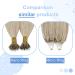Youngsee Nano Ring Extensions | Real Hair Ash Blonde 35cm | Remy Hair 50g #18/613 | Quality Nano Hair Extensions - Buy Online on SooperMarket.com