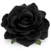WLLHYF Fabric Rose Hair Flowers Clips Mexican Rose Hair Clip Flower Hairpin Rose Brooch Floral Clips Headpieces for Woman Girl Wedding Party (black)