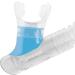 Cressi Youth Dry-Top Snorkel - Splash-Guard, Silicone Mouthpiece, Italy Design - Clear/Blue - Buy Online on SooperMarket.com