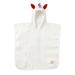 Fehn bathing towel baby zebra Fehnatur - Musselin bath towel children's poncho with soft organic cotton - baby bath towel with hood for babies and toddlers from 12+ months - hooded towel Dimensions 55 x 110 cm poncho zebra nature