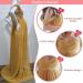 FEOYA Maxi Maternity Dress - Chiffon Lace Strapless Gown for Pregnant Women - Yellow - Buy Online on SooperMarket.com