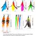 10-Piece Natural Bird Feathers Cat Toy Wand Refills - Replacement Feathers for Interactive Play - Buy Online on SooperMarket.com