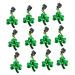 Anneome 12pcs Pendant Holder Ornament Festival Shamrock Tree Baubles Shamrocks Design Pendants Pillar