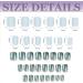 Short Holographic Blue False Nails - 24PC Press On Nails with Glue Stickers | Elegant Touch for Women - Perfect for Party or Daily Wear (JP1314) - Buy Online on SooperMarket.com