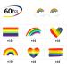 Phogary Pride Merch Gay Rainbow Stickers (60pcs 6 Designs) Pride Accessories Waterproof Body Paints Decals for Pride Day Parade Event LGBTQ+ - Buy Online on SooperMarket.com