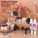 Modelones 6 Colors Dip Powder Nail Kit Starter 12Pcs Fall Winter Nude Brown Neutral Skin Tone - Acrylic Dipping Powder System with Base & Top Coat, Activator - French Nail Art, DIY Manicure Kit - Buy Online on SooperMarket.com