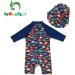 UPF 50+ Baby Girl One Piece Swimwear Suit with Sun Hat | Toddler Swimsuit | Colorful Fish Design | 18-24 Months - Buy Online on SooperMarket.com