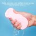 Super Soft Exfoliating Bath Sponge - Spa Scrub for Dead Skin Removal Skin-Friendly & Reusable Shower Sponge for Adults Babies & Pregnant Women - Buy Online on SooperMarket.com