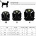 Adjustable Cat Dishes Set - Reflective Soft Lining & Breathable Mesh for Outdoor Training | M Size (Black) - Buy Online on SooperMarket.com