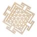Cabilock 1pc Wooden Wall Hangings Sacred Geometry Home Decor Of Life Wall Art Geometric Wall during As Shown1