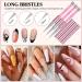 Saviland Nail Art Liner Brush Set - 6-Piece Rose Gold Nail Design Tool for Precision Liner Art & French Manicure - Buy Online on SooperMarket.com
