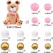 Mini Bear Cake Toppers - Gold, Pink, White Pearl Decorations for Baby Shower & Birthday Party - Teddy Bear Theme Supplies (Pink) - Buy Online on SooperMarket.com