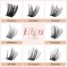 72 Pcs C Curl 8-16mm Lash Clusters DIY Eyelash Extensions - Professional Reusable Makeup for Self-application - Buy Online on SooperMarket.com