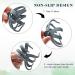 5PCS Large Octopus Hair Claw Clips - Non-slip Strong Hold Matte Clips for Thick Hair - Set of 5 in Black, Gray, Blue, Pink, Brown - 3 Inch Spider Claw Clips for Women and Girls - Buy Online on SooperMarket.com
