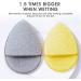 LYFONDYI Facial Cleaning Sponge Set - 2 Reusable Bath Sponges for Daily Exfoliating & Makeup Removal | Grey & Yellow | Finger Glove Included - Buy Online on SooperMarket.com