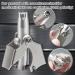 Manual Stainless Steel Nasal Hair Trimmer with Cleaning Brush | Portable Nose & Ear Hair Cutter for Home & Travel - Buy Online on SooperMarket.com