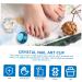 FRCOLOR 2 Pcs Nail Art Crystal Cup Clear Cups Glass Dappen Dish Bowl Glass Dappen Dish for Acrylic Nails Glass Containers with Lids Crystal Nail Cup Equipment White Crystal Symphony 5.5x5.5cmx2pcs Bluex2pcs - Buy Online on SooperMarket.com