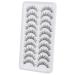 Outopen Manga Lashes 10 Pairs Pack - Japanese Anime & Korean Asian Style | Natural Look, Wispy Spiky, Short Fake Eyelashes with Clear Band - C-Clear Band Y6 | 8-13mm - Buy Online on SooperMarket.com