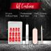 Ardell Nail Addict - Cherry Red | 24 Press-On Artificial Nails Set with Glue & File | Stunning Long Red Fingernails for Easy Application - Buy Online on SooperMarket.com
