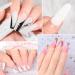 HERBENJOY Builder Gels 5 In 1 Nail Extension Gel 15ml Pink Strengthening Gel Base Gel Color Gel Nail Polish Foundation Gel Rhinestones Glue Gel For Nail Art (02 White) - Buy Online on SooperMarket.com
