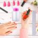 Siquk Gel Nail Polish Remover Kit - 20 Nail Clips, 2 Nail Files, 2 Cuticle Pushers, 600 Cotton Pads, Nail Brush, Grinding Block, Toe Separator - Pink - Buy Online on SooperMarket.com