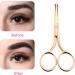 WLLHYF 3 Packs Nose Hair Scissors Rounded Tip Eyebrow Mustache Ear Hair Grooming Trimming Stainless Steel Professional Small Beard Nail Cuticle Eyelashes Beauty Scissors for Men Women Black/Silver/Rosegold - Buy Online on SooperMarket.com