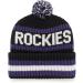 Colorado Rockies Bering Cuff Knit Stretch Beanie - Black Team Color Logo | Men's & Women's - Buy Online on SooperMarket.com