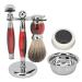 5 partial shaving set luxurious wet shaving set men retro bortet -shelled burst set razor plane set with shaving brush shaving soap shaving bowl made of stainless steel & shaving plane stand