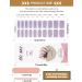 Kalolary 20PCS Luminous Glitter Gel Nail Polish Strips - Glow in the Dark Purple Nail Wraps with File & Stick - Waterproof Adhesive Nail Art Sticker - Buy Online on SooperMarket.com