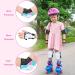 Rainbow Mermaid Kids Skating Protective Gear Set - Knee Pads, Elbow Pads, Wrist Guards for Skateboard, Roller Skating, Scooter - Ages 3-8 - Buy Online on SooperMarket.com