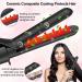 6 in 1 Wand Curling Iron Set with Flat Iron Hair Straightener - Professional Dual Voltage Hair Styling Hot Tools in Red - Buy Online on SooperMarket.com