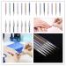 7 Pcs Nail Art Liner Brushes and Dotting Tools Set - Dual-Ended Design Brush Pen for Nail Art Point Drill Drawing - Includes Liner Brushes and Dotting Pen - 5/7/9/11/14/16/20 mm - Buy Online on SooperMarket.com