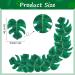 48 Pcs Tropical Turtle Leaf Cake Toppers Cupcake Toppers Palm Leaf Cake Toppers Wafer Paper Leaf Cake Decoration Hawaii Theme Jungle Party Birthday Cake Decor - Buy Online on SooperMarket.com