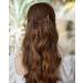 4-Piece Stretchy Double Comb Hair Clips for Women - Adjustable Elastic Hair Accessories for Thick, Curly, Thin Hair - Magic Hair Clip Combs in Coffee and Black - Buy Online on SooperMarket.com