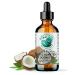 Bella Terra Oils - Organic Fractionated Coconut Oil (MCT) 4 oz - A Treasured Elixir from Coconut Enriched with Caprylic & Capric Acid The Ultimate Carrier for Mixing Oils
