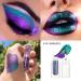 ecofavor Multichrome Metallic Liquid Eyeshadow - High Pigmented & Long Lasting Sparkle in Color Shift Violet Blue Teal Green - 10ml - Buy Online on SooperMarket.com