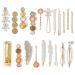 Mehayi 20 PCS Pearl Hair Clips Set Fashion Korean Acrylic Resin Hair Barrettes, Bobby Pins Hairpins for Women and Ladies Girls Headwear Styling Tools, Hair Accessories for Decorative Party Wedding Type A