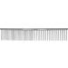 Resco US-Made Combination Comb for Dogs and Cats 1" Teeth/Medium-Coarse Spacing Nickel