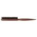 Boar & Nylon Bristle Teasing Brush with Rat Tail Pick - Ideal for Edge Control, Backcombing, Smoothing, and Styling Thin Hair for Volume - Buy Online on SooperMarket.com