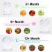 Gedebey Baby Fruit Feeder Pacifier Set - 3 Pack | Silicone Pacifiers & Feeding Spoon Combo | Frozen Fruit Teether & Forage Feeder | Pink Baby Food Accessories - Buy Online on SooperMarket.com