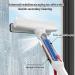 RRRYYYZZ 75'' Spray Window Squeegee for Home with 4-Section Extension Pole 4 in 1 Shower Squeeze for Glass Door and Tile Shower Squeegee for Tile Shower Walls with Sewage Collector and 5 Pads - Buy Online on SooperMarket.com