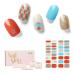 NAILOG Semi Cured Gel Nail Strips 34 pcs Salon-Quality Gel Nail Stickers Long Lasting Nail Wraps for Women with Soft Gel Finish The Circus Game