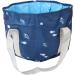 Portable Waterproof Collapsible Foot Bath Tub High Temperature Resistance Multi Purpose with Water Based Printing Sturdy Handle for Travel Picnic Camping (Navy Whale) - Buy Online on SooperMarket.com